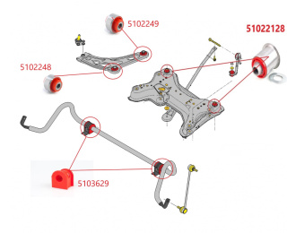 Tuleja stabilizatora przedniego - MPBS COMFORT SERIES: 5103629