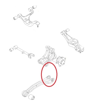 Tuleja zwrotnicy tylnej (dolna) MPBS: 6002135