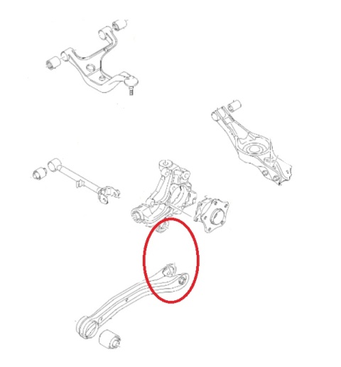 Tuleja zwrotnicy tylnej (dolna) MPBS: 6002135