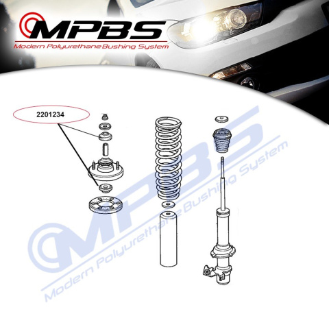 Przekładki amortyzatora (przód/tył) - MPBS: 2201234